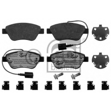 16876 FEBI Комплект тормозных колодок, дисковый тормоз
