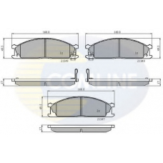 CBP3863 COMLINE Комплект тормозных колодок, дисковый тормоз