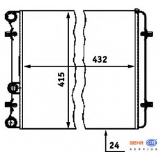 8MK 376 713-774 HELLA Радиатор, охлаждение двигателя