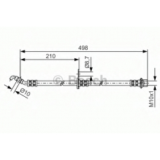 1 987 481 380 BOSCH Тормозной шланг