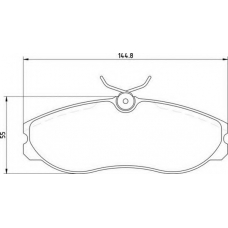 363710203037 MAGNETI MARELLI Комплект тормозных колодок, дисковый тормоз