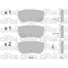 822-169-0 CIFAM Комплект тормозных колодок, дисковый тормоз