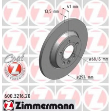 600.3216.20 ZIMMERMANN Тормозной диск