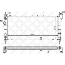 10-25136-SX STELLOX Радиатор, охлаждение двигателя