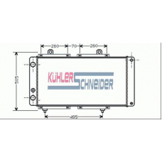 1500401 KUHLER SCHNEIDER Радиатор, охлаждение двигател