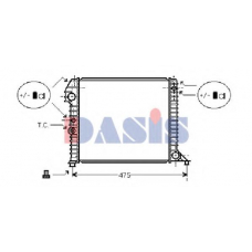 220070N AKS DASIS Радиатор, охлаждение двигателя