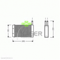 32-0033 KAGER Теплообменник, отопление салона