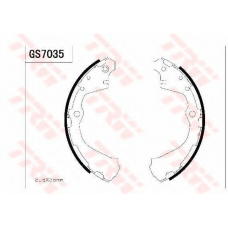 GS7035 TRW Комплект тормозных колодок