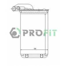 PR 6037N1 PROFIT Теплообменник, отопление салона