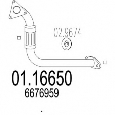 01.16650 MTS Труба выхлопного газа