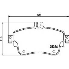 8DB 355 019-751 HELLA PAGID Комплект тормозных колодок, дисковый тормоз