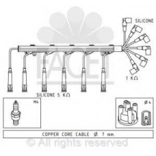 4.8581 FACET Ккомплект проводов зажигания