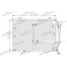 PRS1084 PATRON Конденсатор, кондиционер