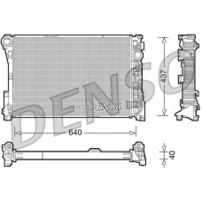 DRM17046 DENSO Радиатор, охлаждение двигателя