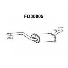 FD30805 VENEPORTE Средний глушитель выхлопных газов