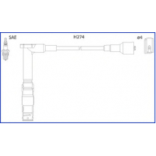 134775 HITACHI Комплект проводов зажигания