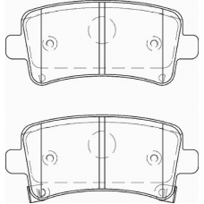 FD7413A NECTO Комплект тормозных колодок, дисковый тормоз