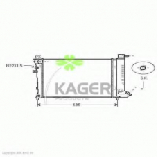 31-3636 KAGER Радиатор, охлаждение двигателя