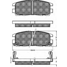10508 BSF Комплект тормозных колодок, дисковый тормоз