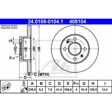24.0108-0104.1 ATE Тормозной диск