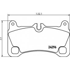 8DB 355 012-651 HELLA PAGID Комплект тормозных колодок, дисковый тормоз