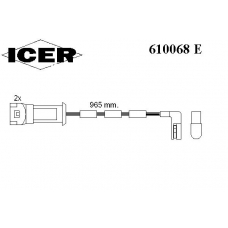 610068 E ICER Сигнализатор, износ тормозных колодок
