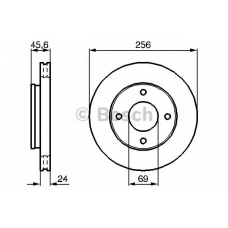 0 986 479 B83 BOSCH Тормозной диск