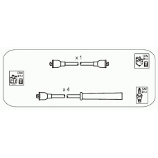 FS1 JANMOR Комплект проводов зажигания