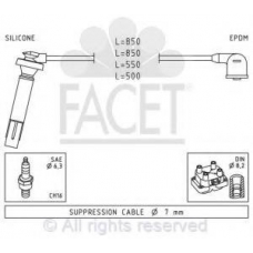 4.7106 FACET Комплект проводов зажигания