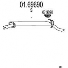 01.69690 MTS Глушитель выхлопных газов конечный