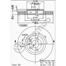 09.8003.10 BREMBO Тормозной диск