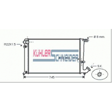 1509401 KUHLER SCHNEIDER Радиатор, охлаждение двигател