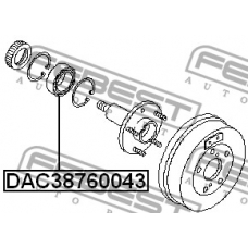 DAC38760043 FEBEST Подшипник ступицы колеса