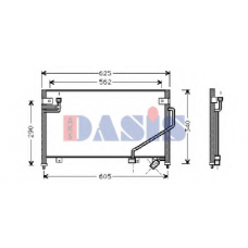 112290N AKS DASIS Конденсатор, кондиционер