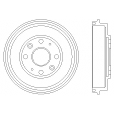 MBD207 MINTEX Тормозной барабан
