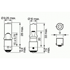 1 987 302 285 BOSCH Лампа накаливания