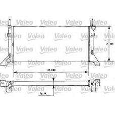 730120 VALEO Радиатор, охлаждение двигателя