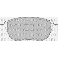 BBP1715 BORG & BECK Комплект тормозных колодок, дисковый тормоз