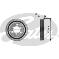 TVD1055 GATES Ременный шкив, коленчатый вал