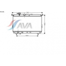 HY2106 AVA Радиатор, охлаждение двигателя