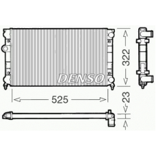 DRM32006 DENSO Радиатор, охлаждение двигателя