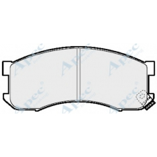 PAD841 APEC Комплект тормозных колодок, дисковый тормоз