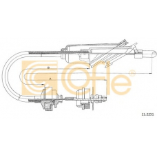 11.2251 COFLE Трос, управление сцеплением