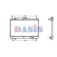 110680N AKS DASIS Радиатор, охлаждение двигателя