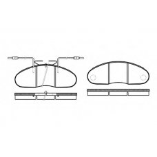 0048.12 REMSA Комплект тормозных колодок, дисковый тормоз
