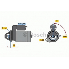 0 001 139 023 BOSCH Стартер