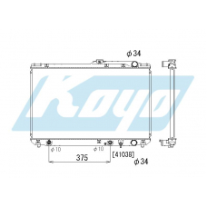 PA010261 KOYO P-tank corrugate-fin ass'y