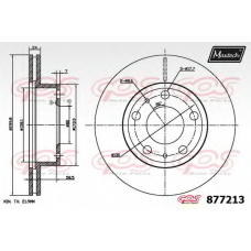 877213.0000 MAXTECH Тормозной диск