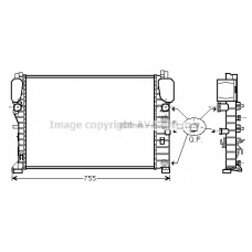 MSA2394 AVA Радиатор, охлаждение двигателя