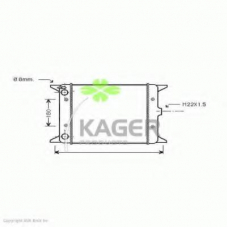 31-2317 KAGER Радиатор, охлаждение двигателя